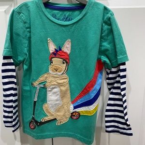 Mini Boden boys’ rabbit shirt, size 5-6